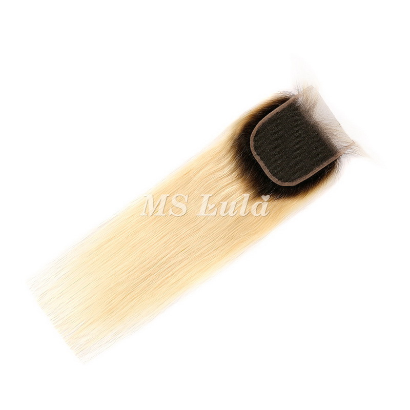 4x4 5x5 1b/613# Virgin Hair Natural Straight Lace Closure - 图片 3